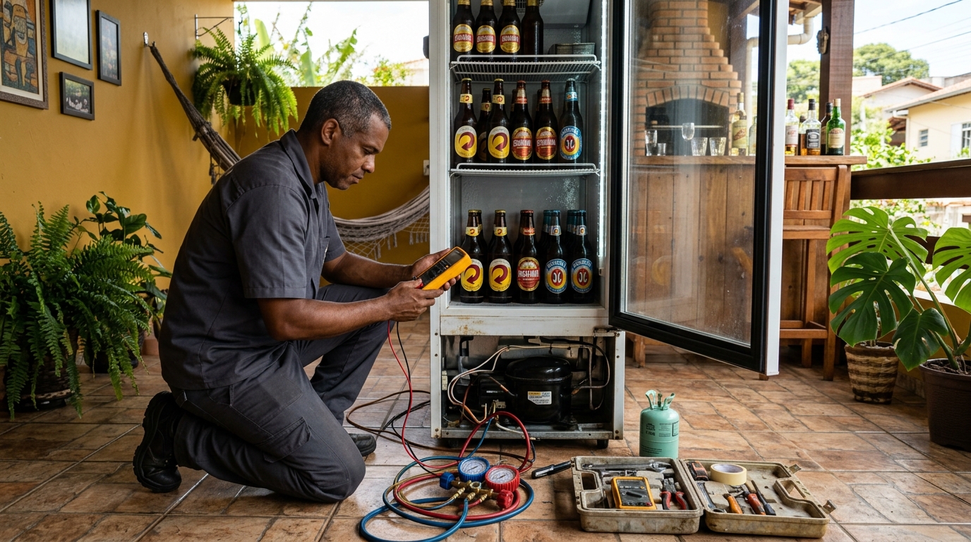 Conserto de placa eletrônica de cervejeira em Passo Fundo‑RS